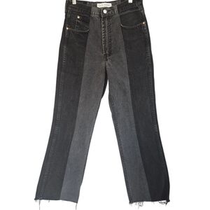 E.L.V. Denim A Zero Waste Brand Upcycled Unique Boyfriend Jeans Size 27